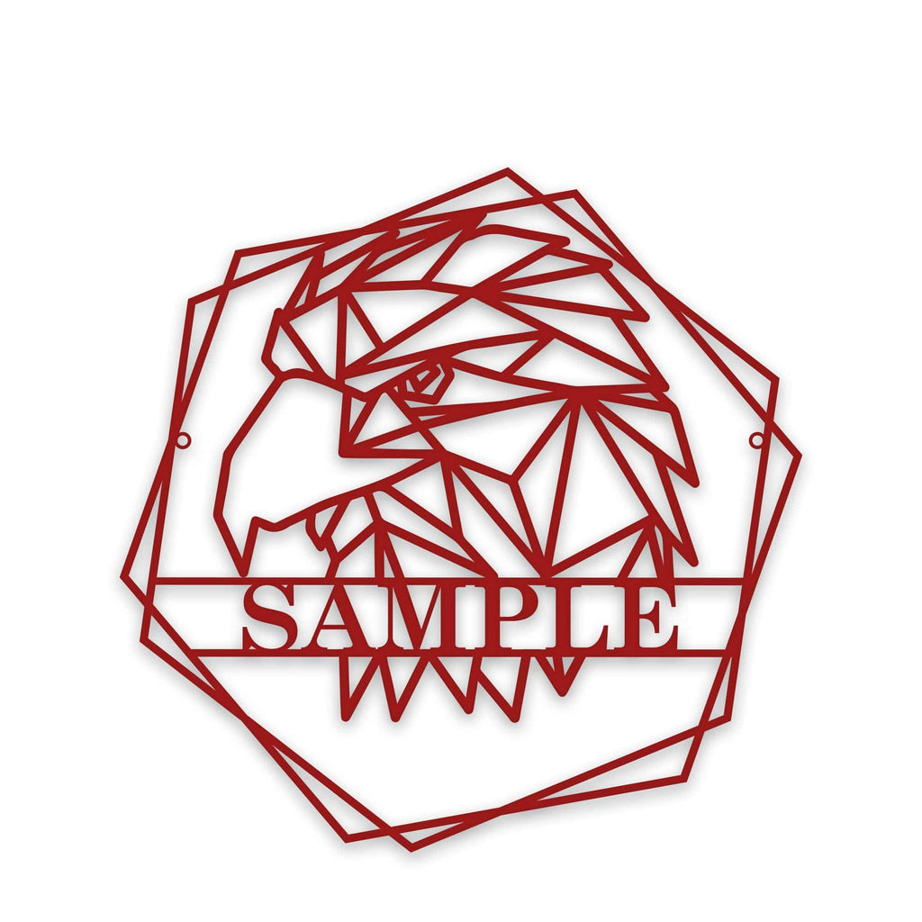 Personalized Geometrix Eagle Metal Sign