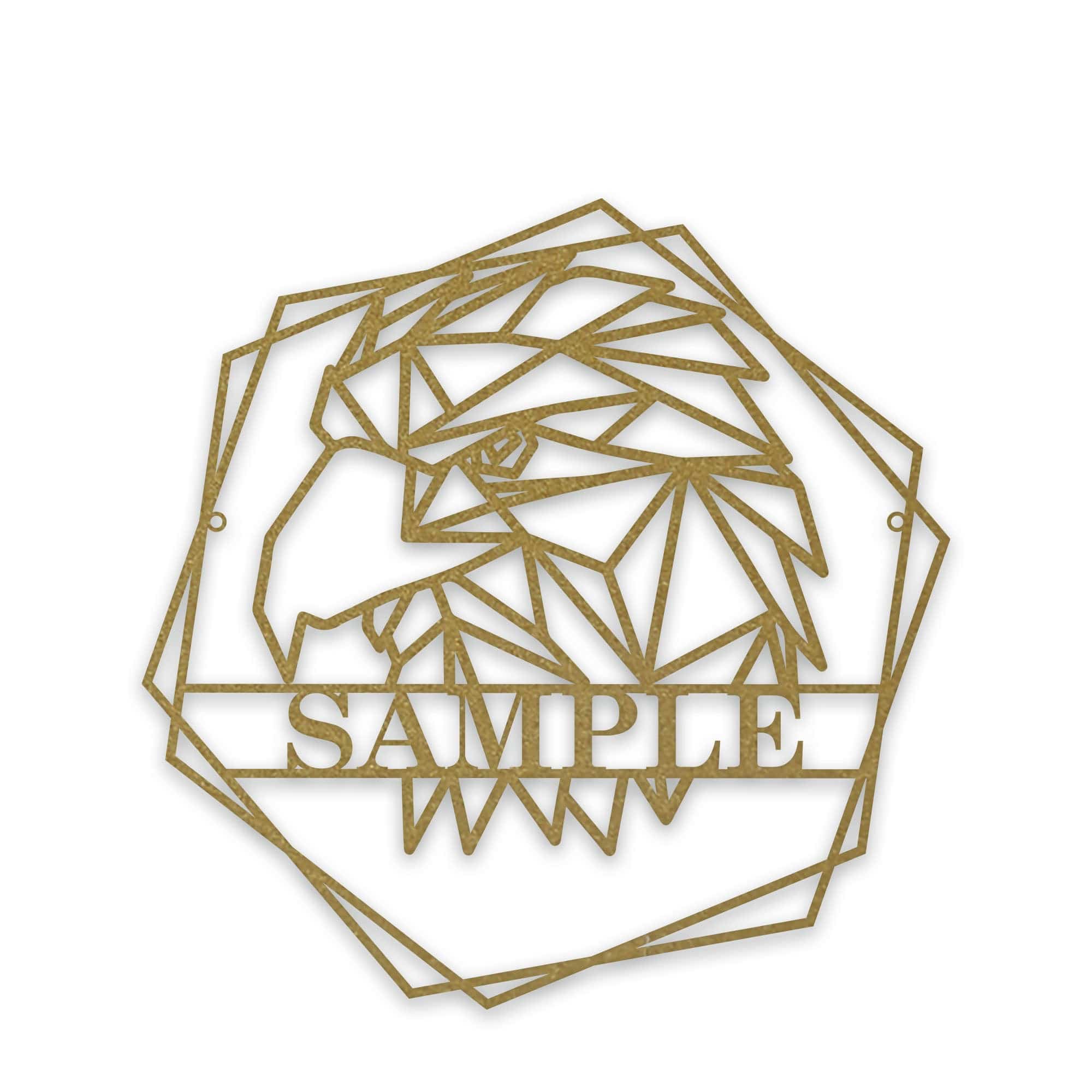 Personalized Geometrix Eagle Metal Sign
