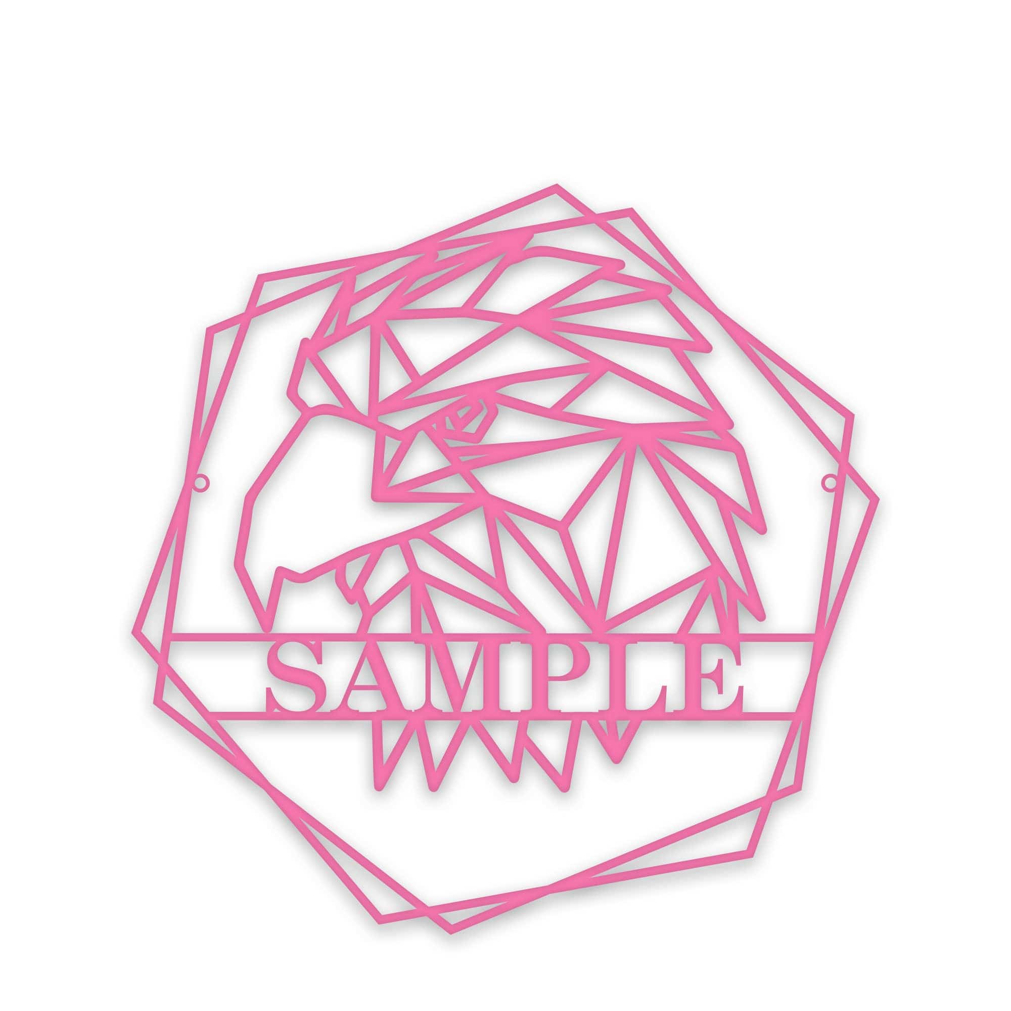 Personalized Geometrix Eagle Metal Sign