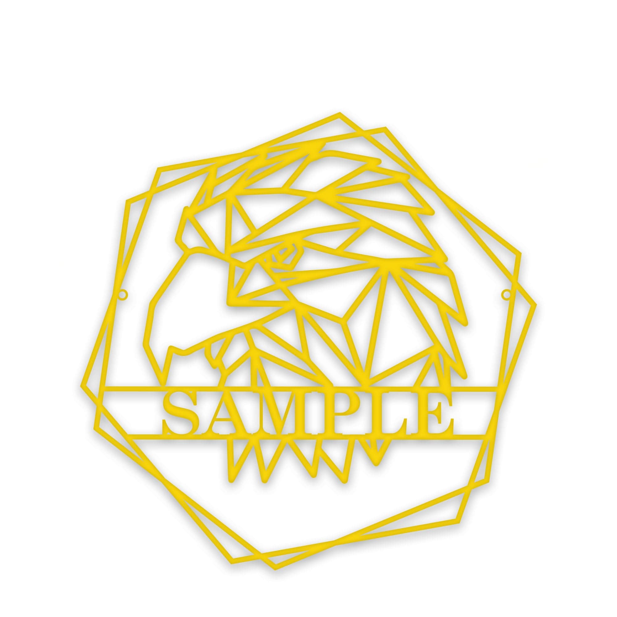 Personalized Geometrix Eagle Metal Sign