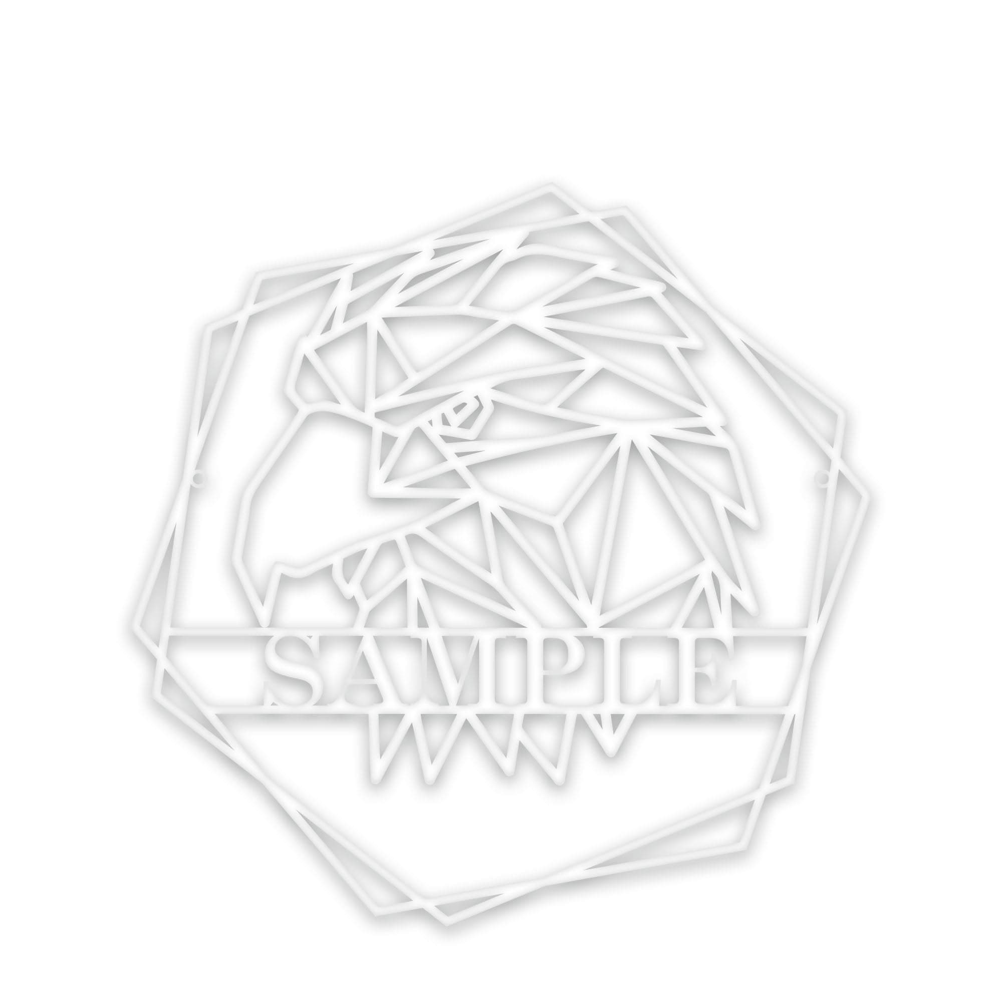 Personalized Geometrix Eagle Metal Sign