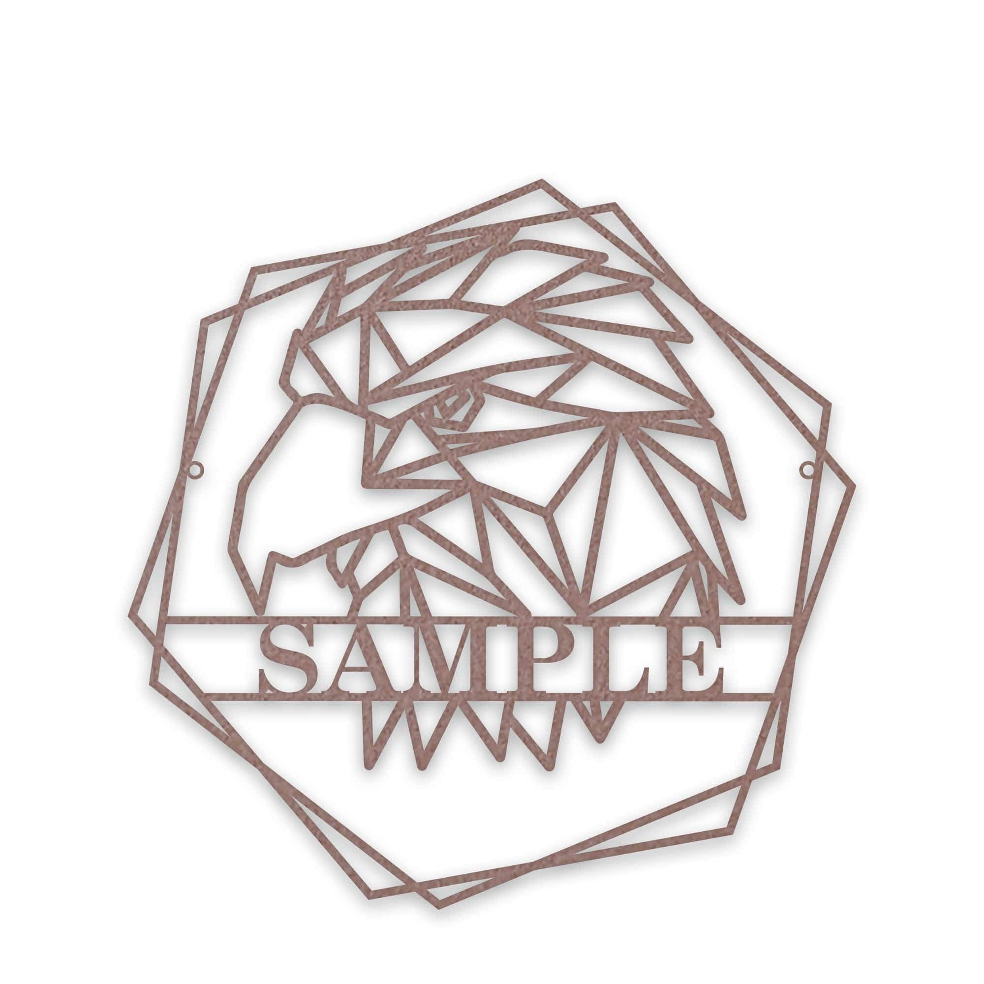 Personalized Geometrix Eagle Metal Sign