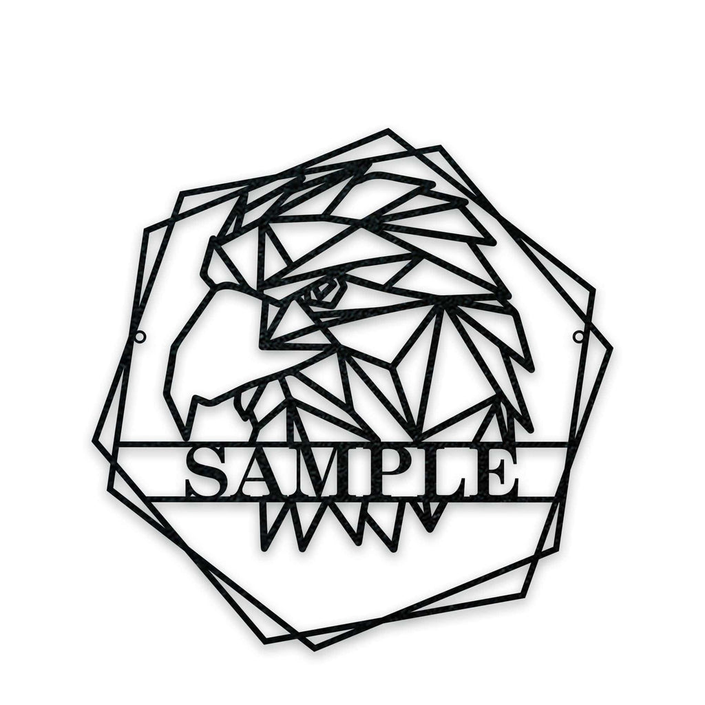 Personalized Geometrix Eagle Metal Sign