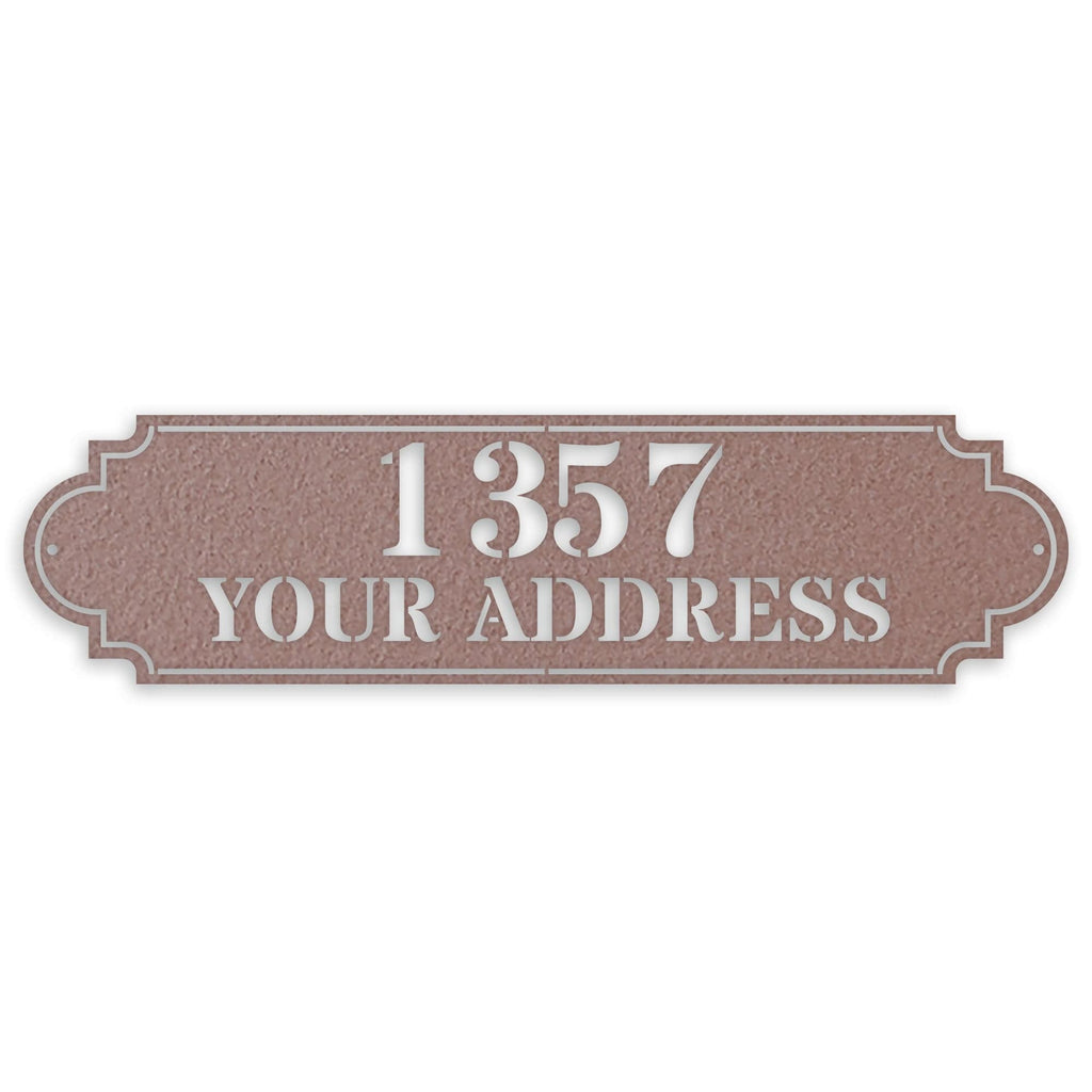Personalized Horizontal Address Plaque