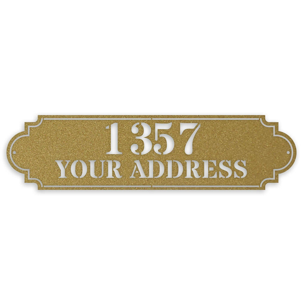 Personalized Horizontal Address Plaque