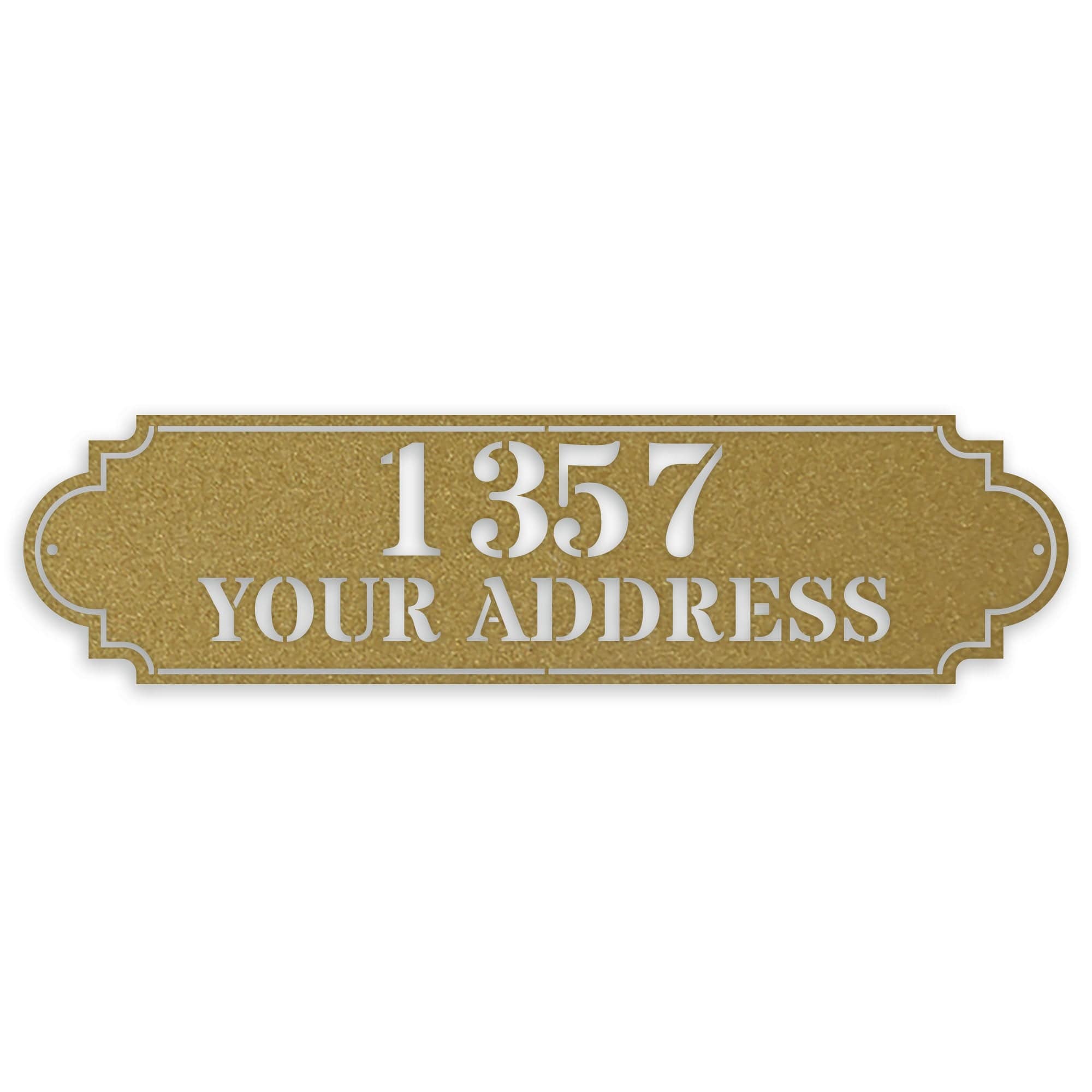 Personalized Horizontal Address Plaque