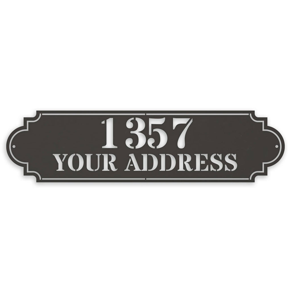 Personalized Horizontal Address Plaque