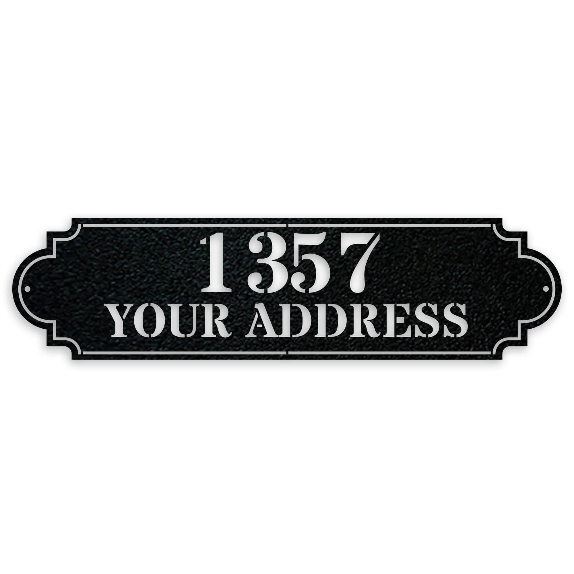 Personalized Horizontal Address Plaque