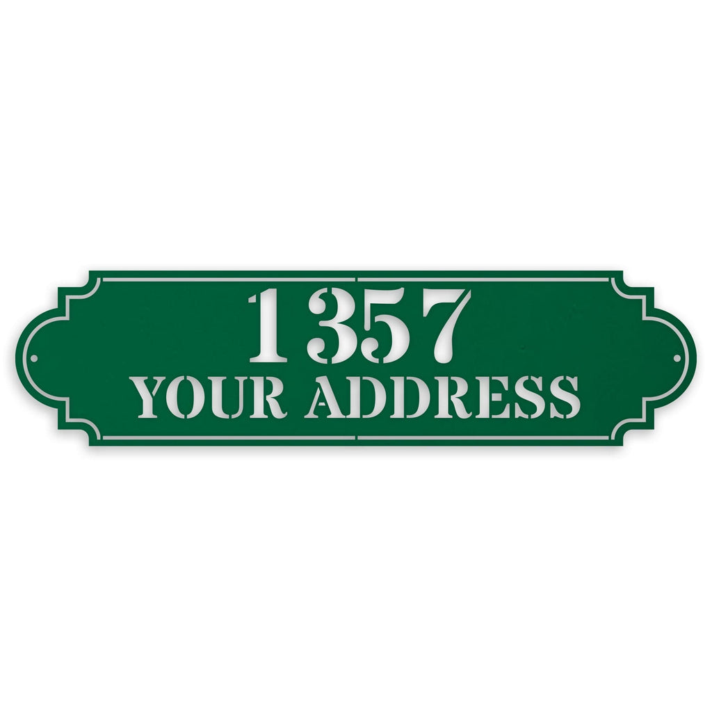 Personalized Horizontal Address Plaque