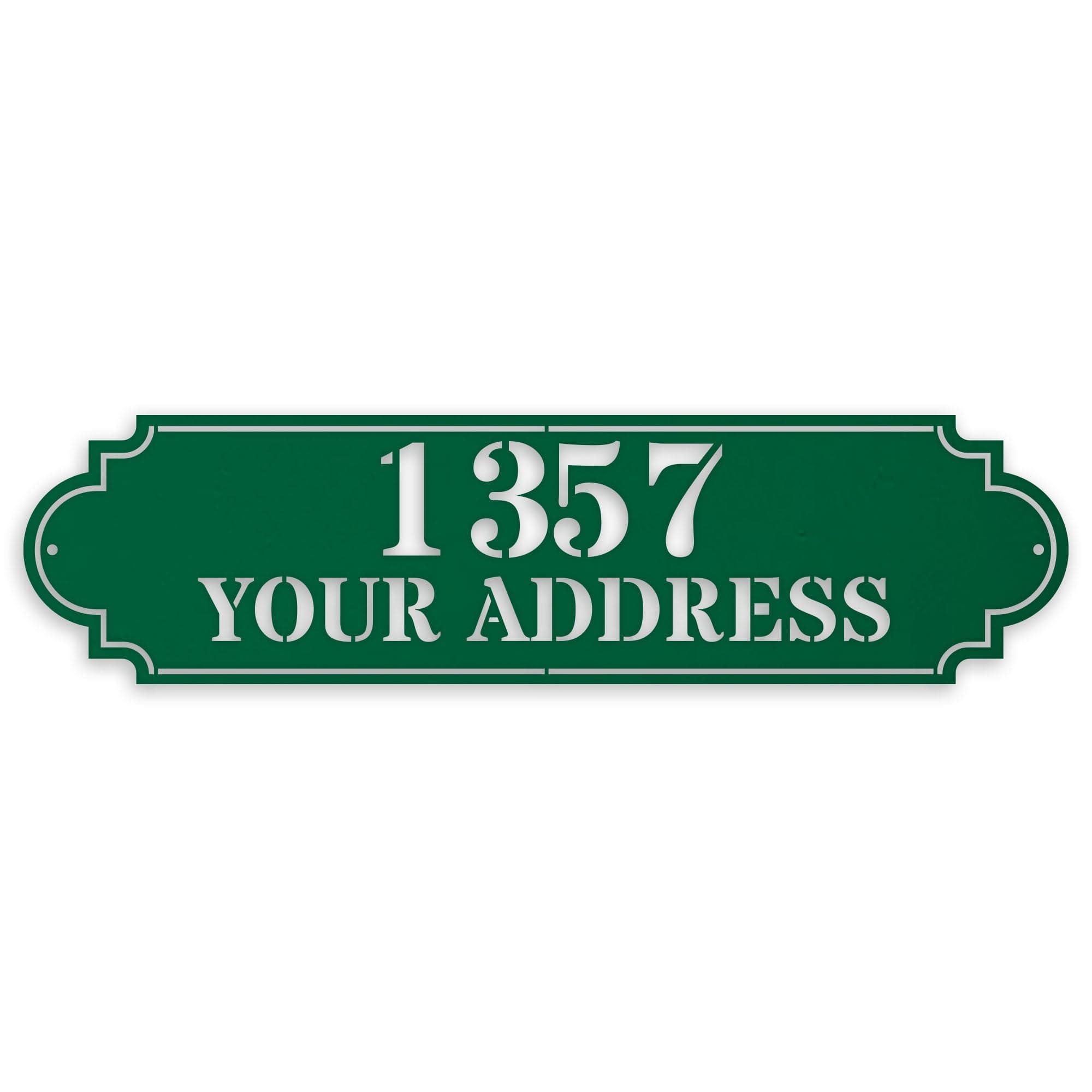 Personalized Horizontal Address Plaque
