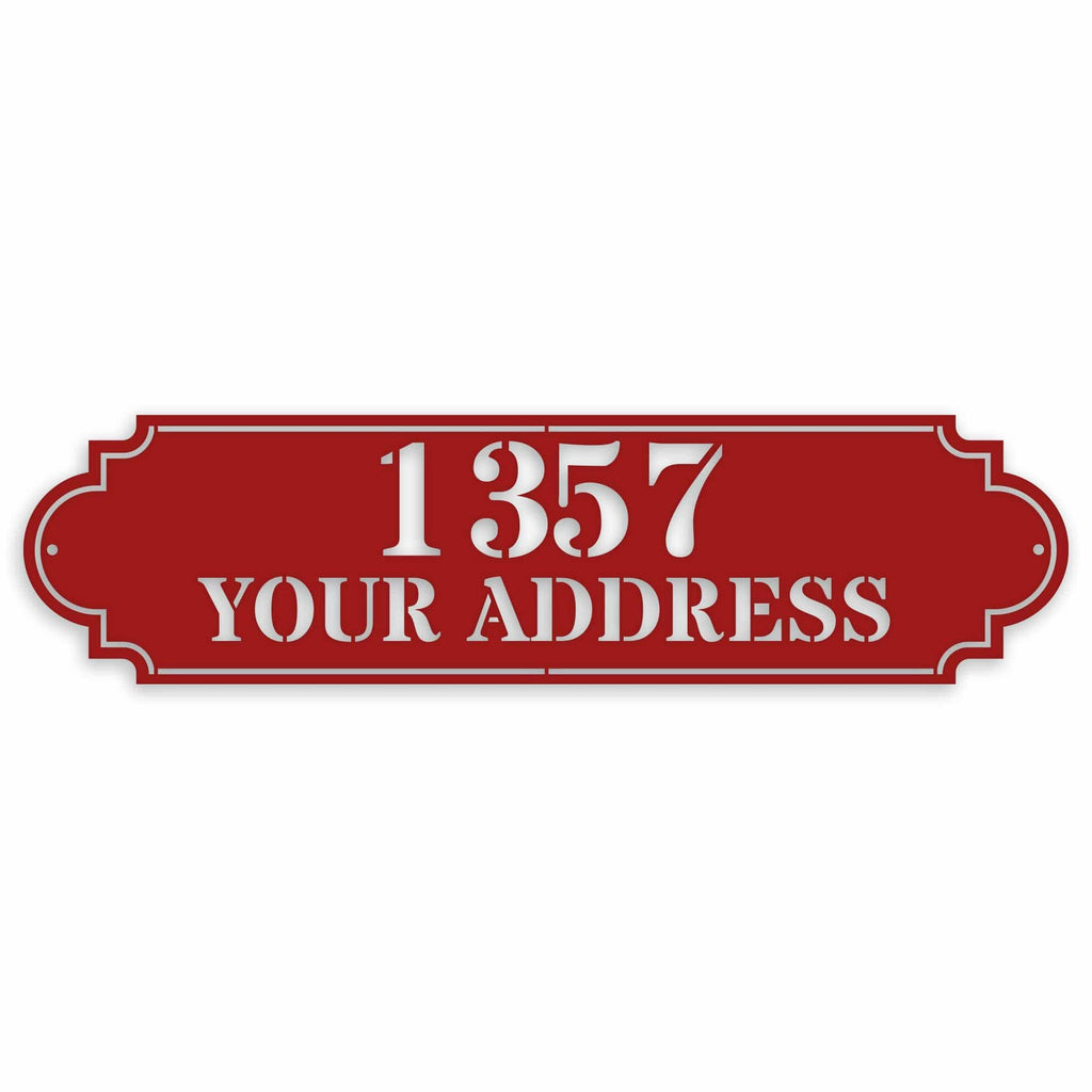 Personalized Horizontal Address Plaque