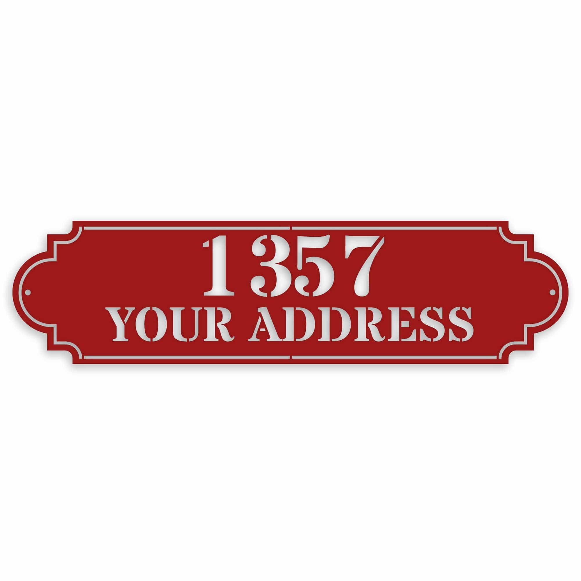 Personalized Horizontal Address Plaque