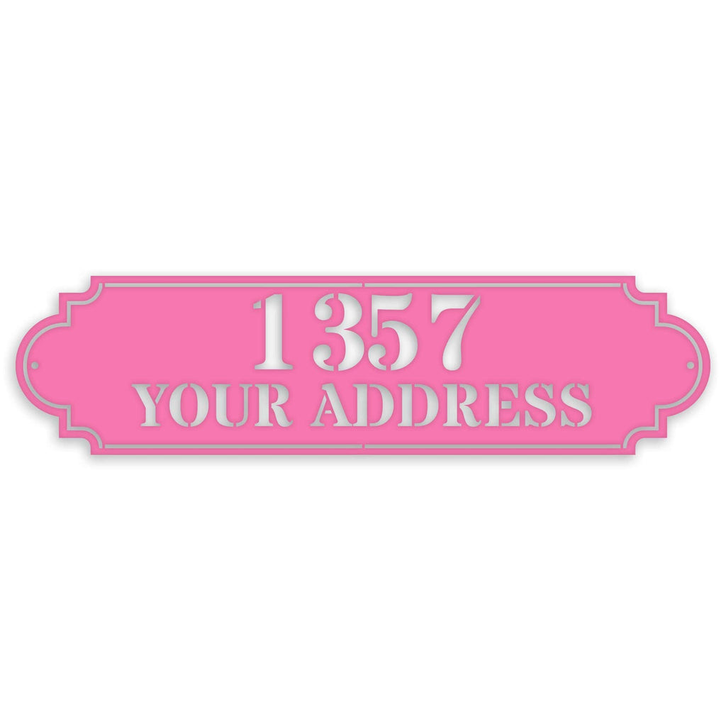 Personalized Horizontal Address Plaque