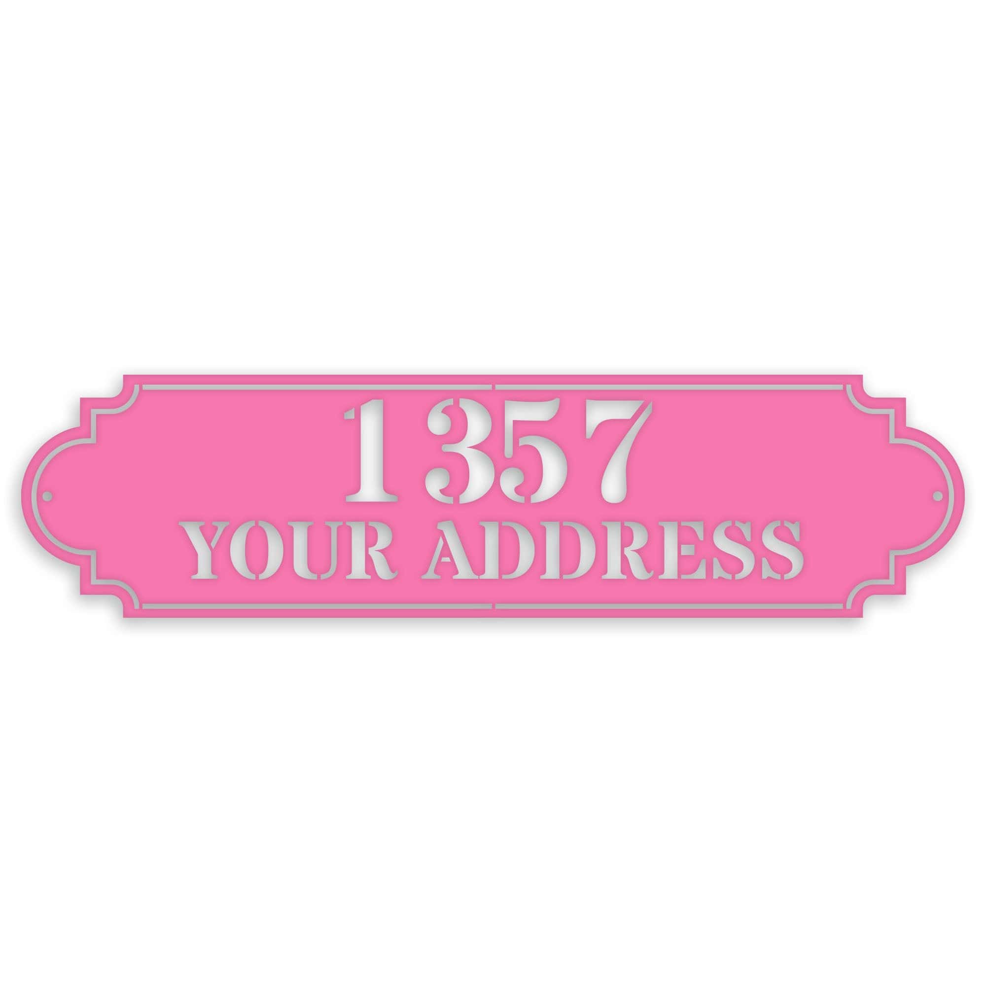 Personalized Horizontal Address Plaque