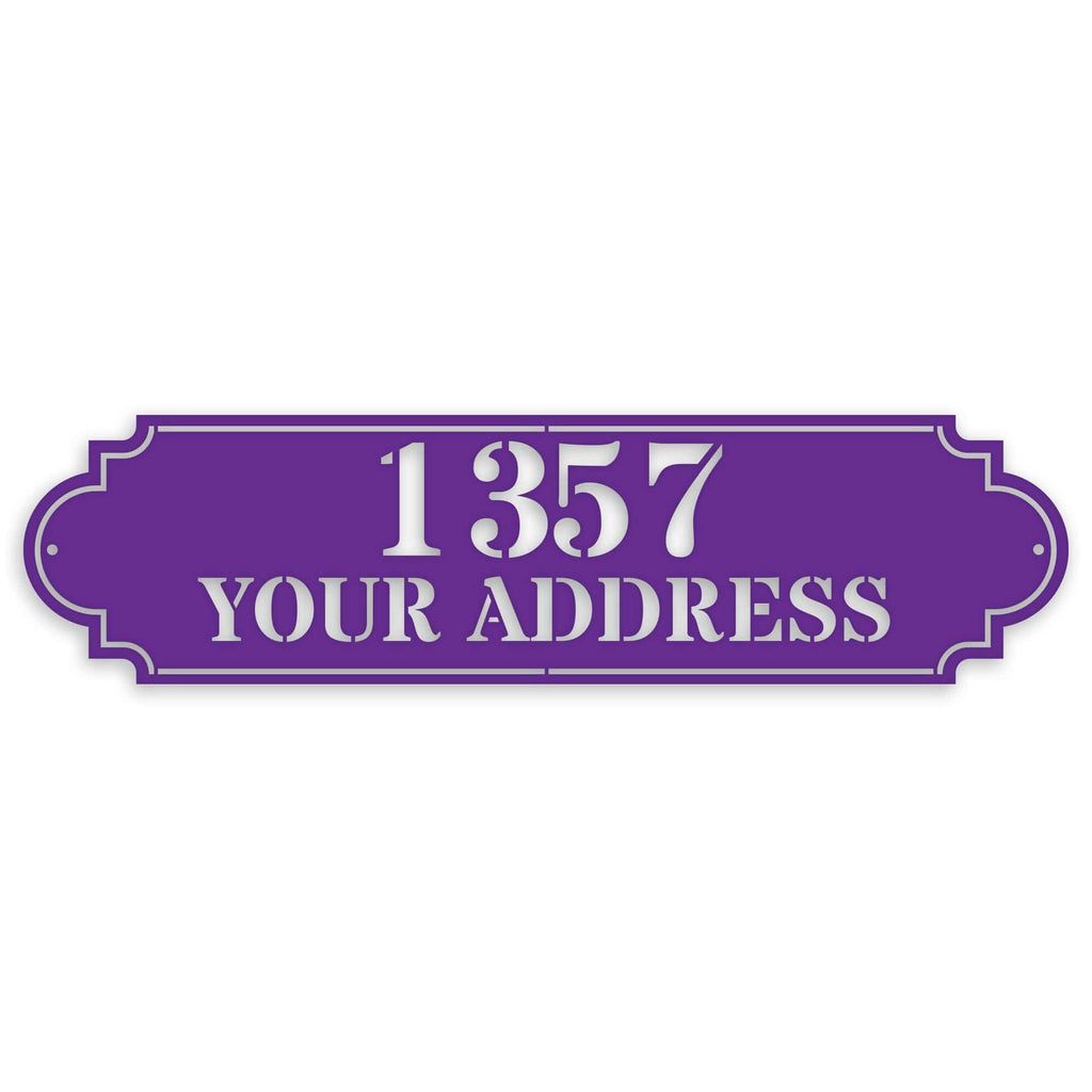 Personalized Horizontal Address Plaque