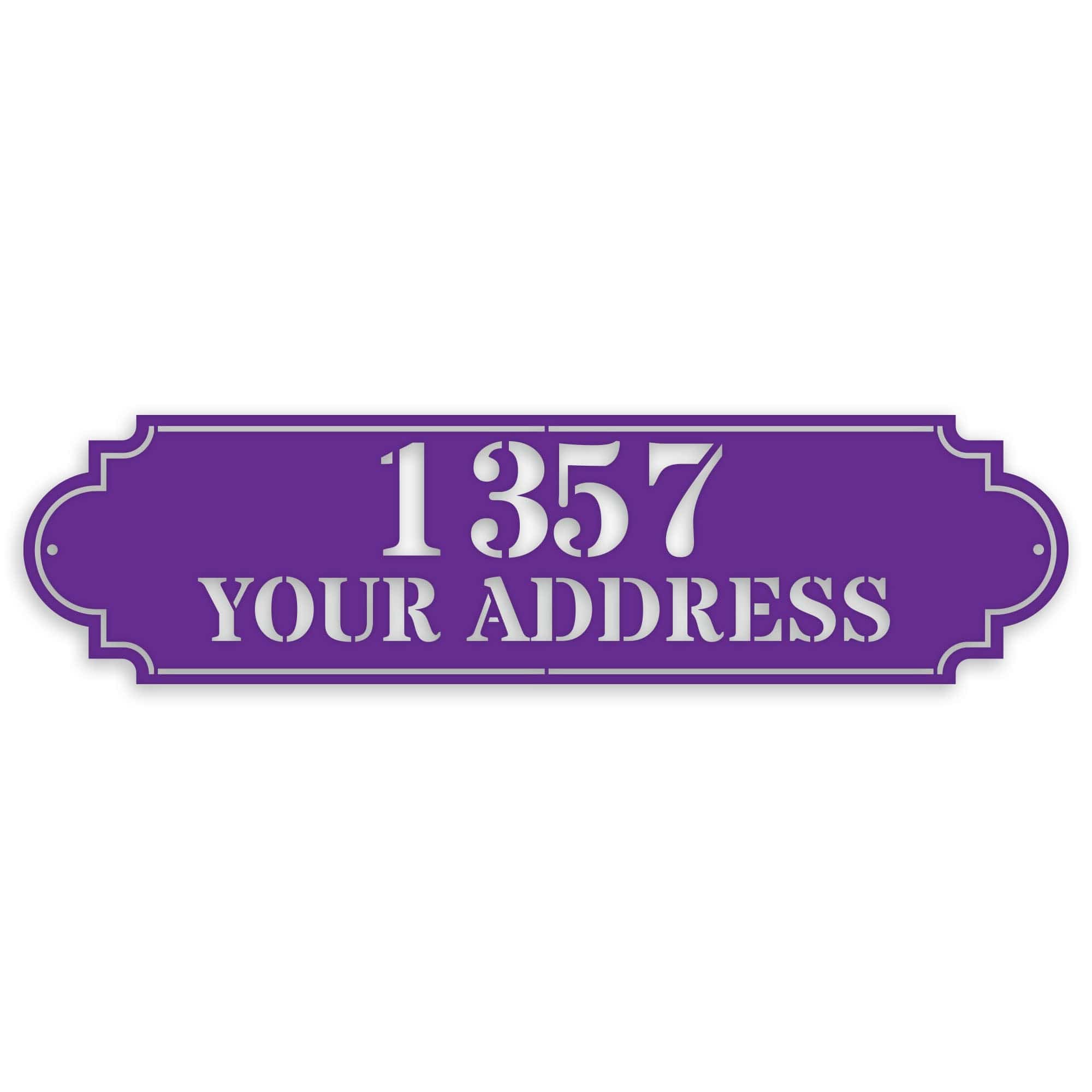 Personalized Horizontal Address Plaque