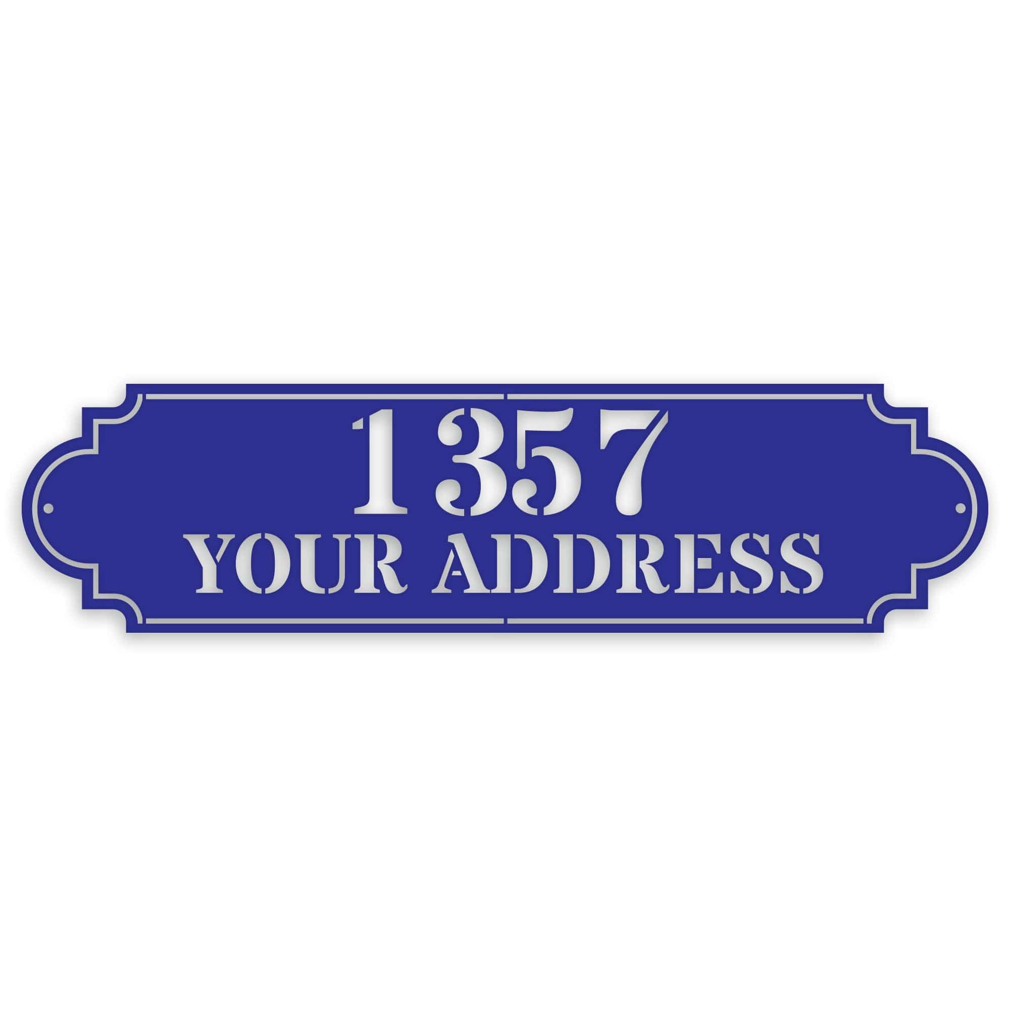 Personalized Horizontal Address Plaque