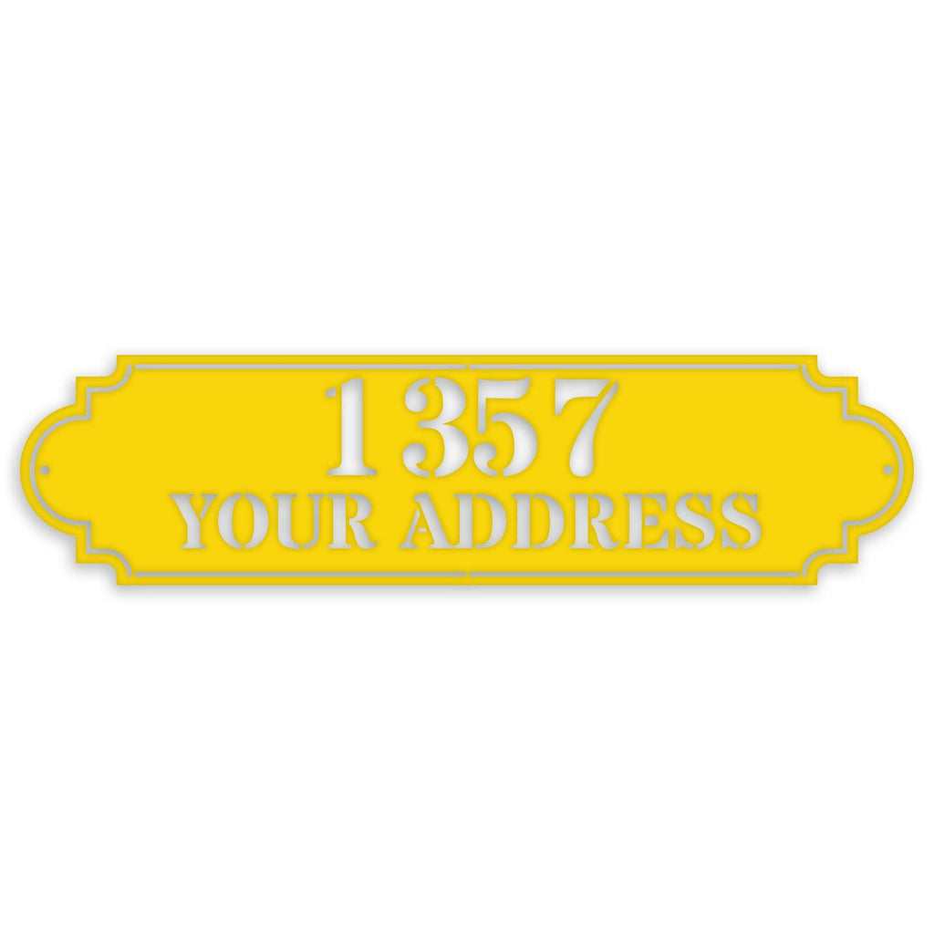 Personalized Horizontal Address Plaque