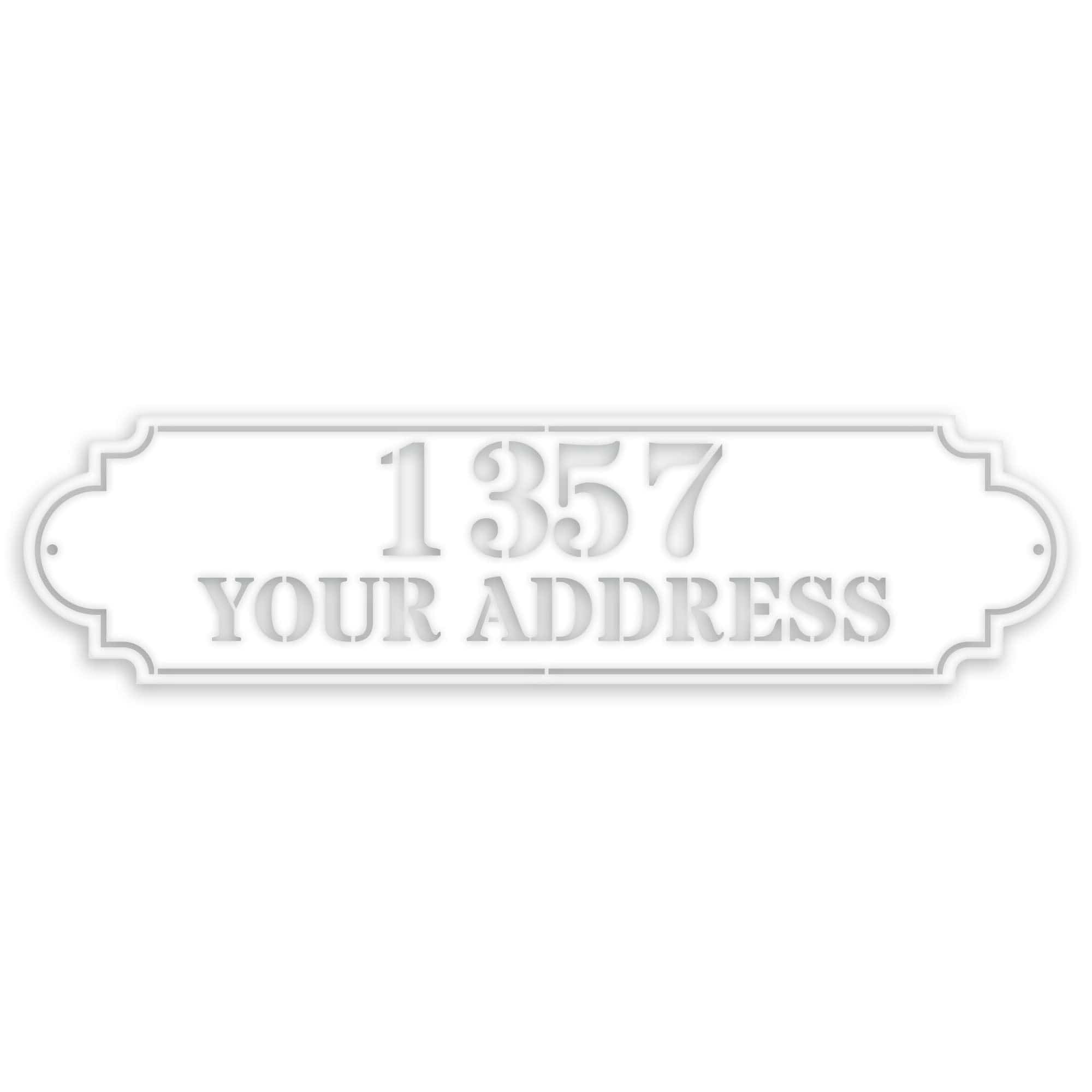 Personalized Horizontal Address Plaque