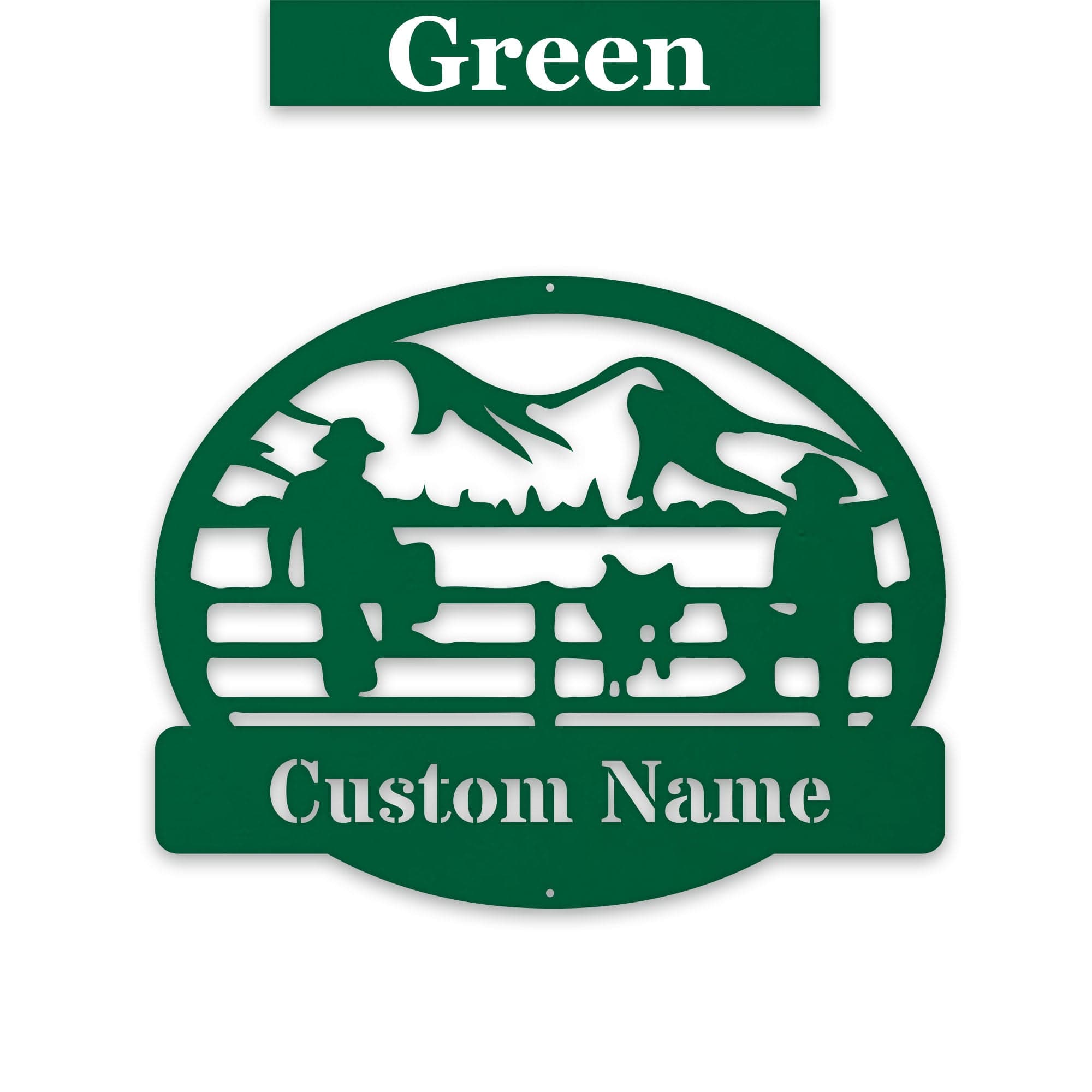 Ranch Hands on a Fence Metal SIgn