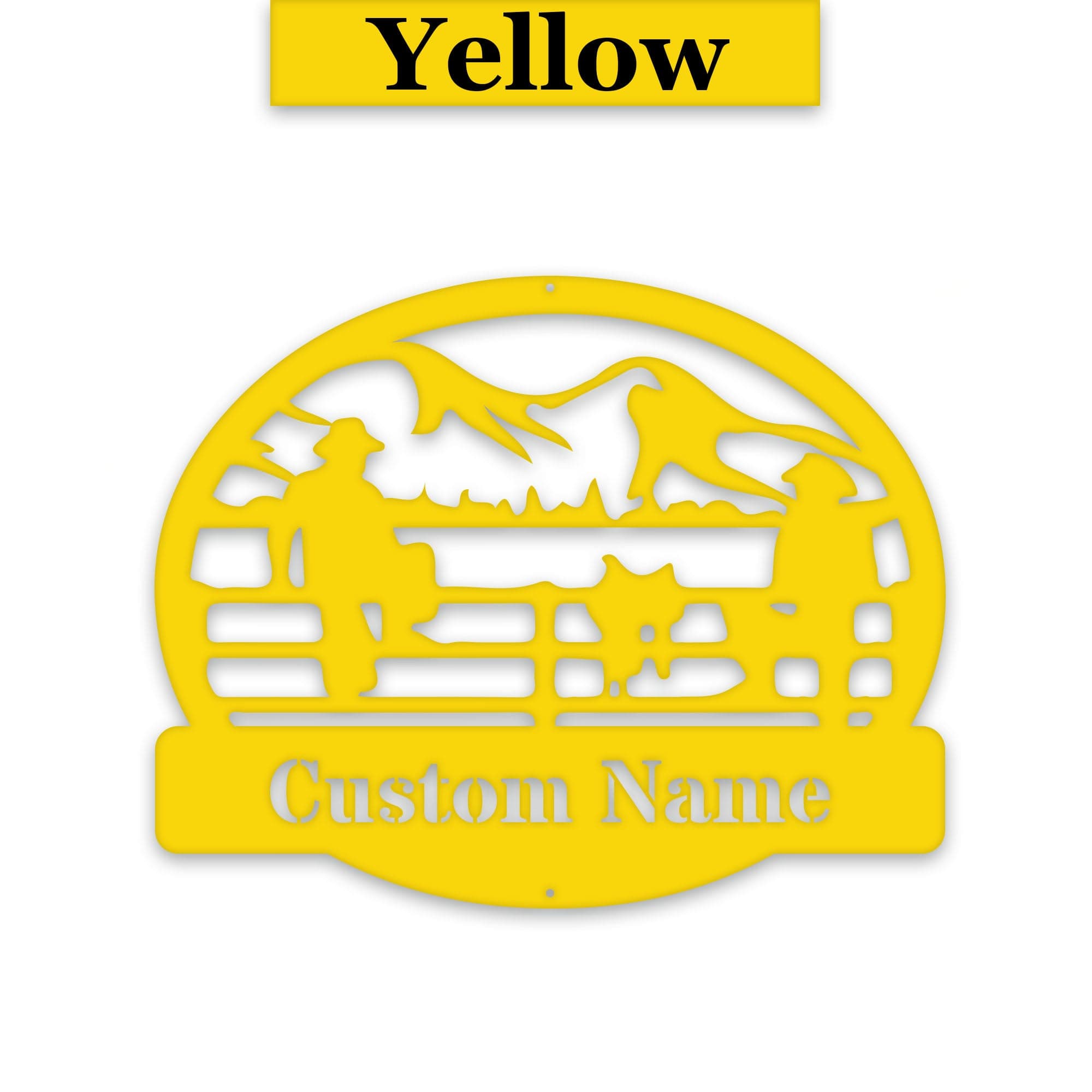 Ranch Hands on a Fence Metal SIgn