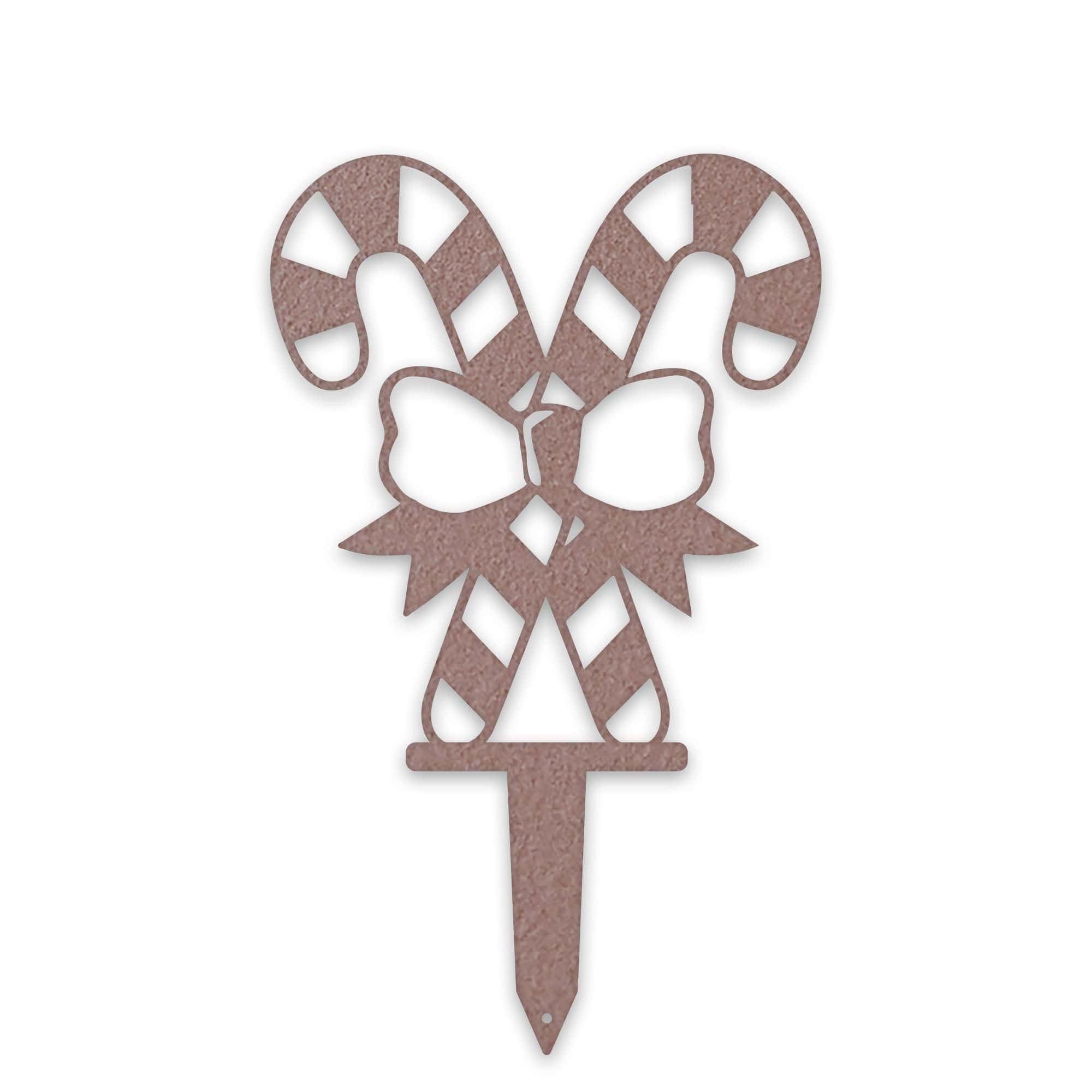 Double Candy Cane Stakes | Set of 3 Durable Outdoor Christmas Stakes for Festive Garden Decor
