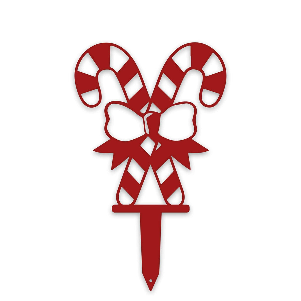 Double Candy Cane Stakes | Set of 3 Durable Outdoor Christmas Stakes for Festive Garden Decor