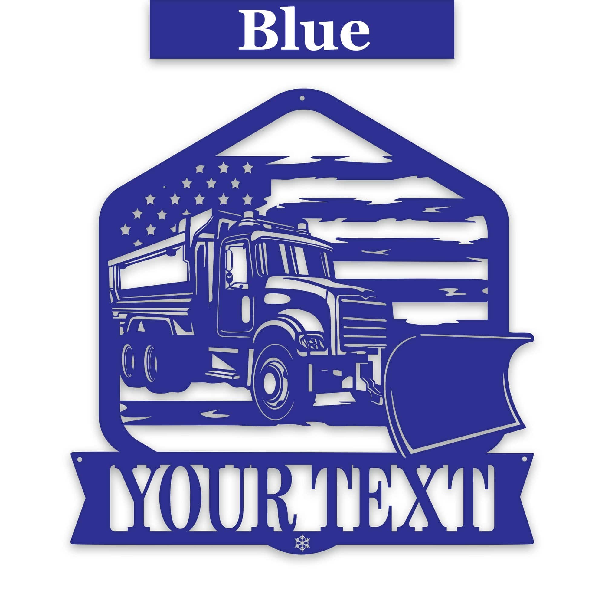 Personalized Snowplow Decor - Custom Metal Sign for Highway Worker Gift