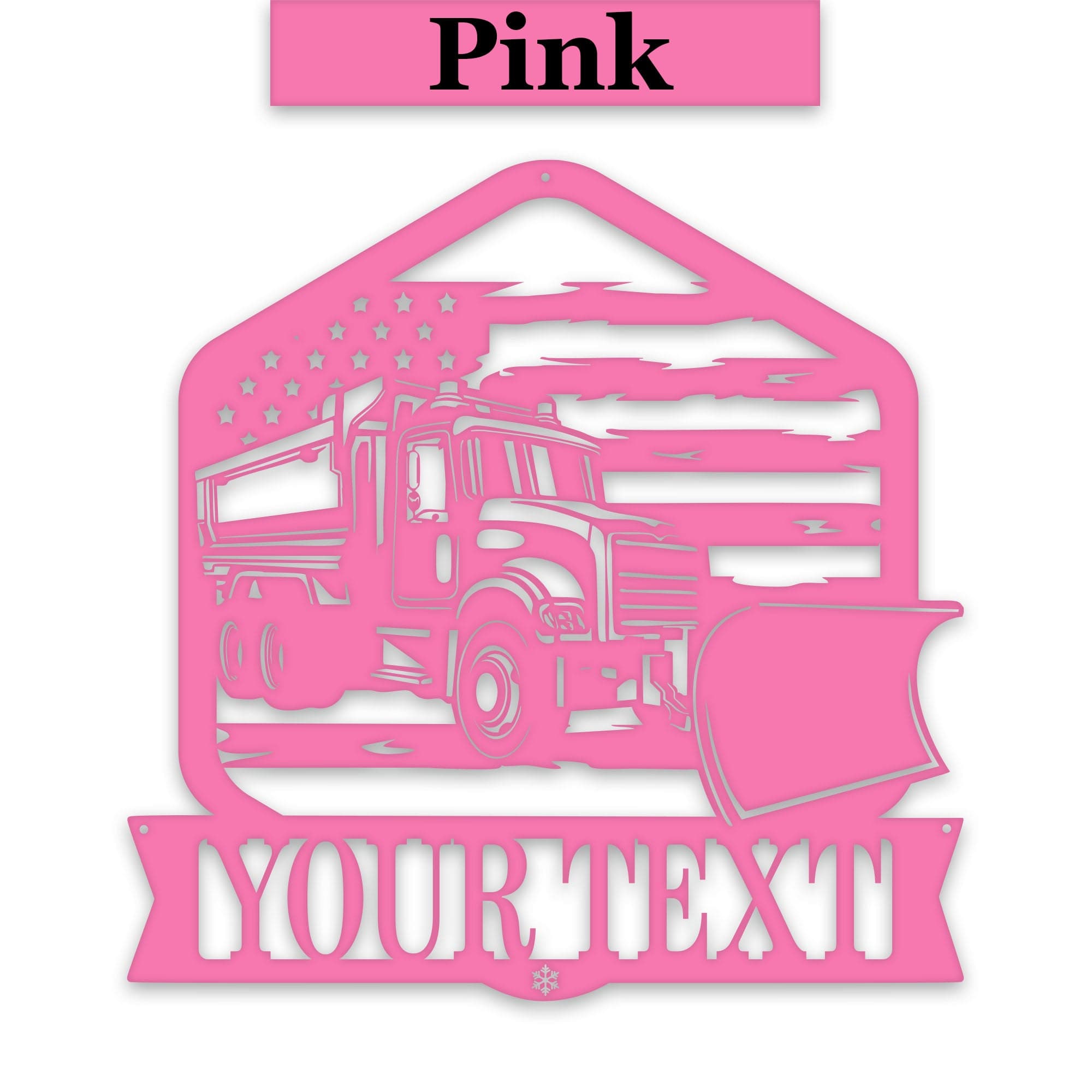 Personalized Snowplow Decor - Custom Metal Sign for Highway Worker Gift