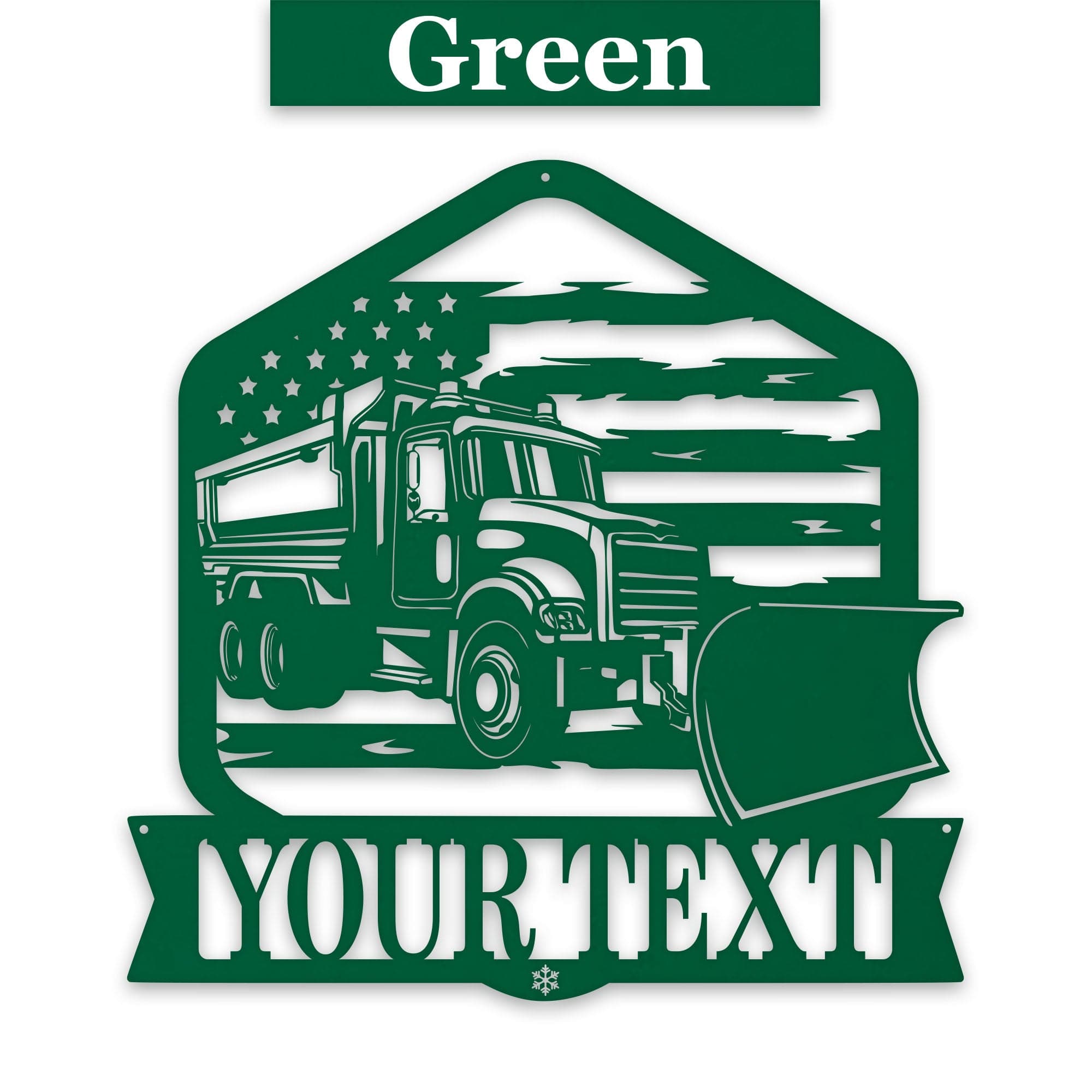 Personalized Snowplow Decor - Custom Metal Sign for Highway Worker Gift