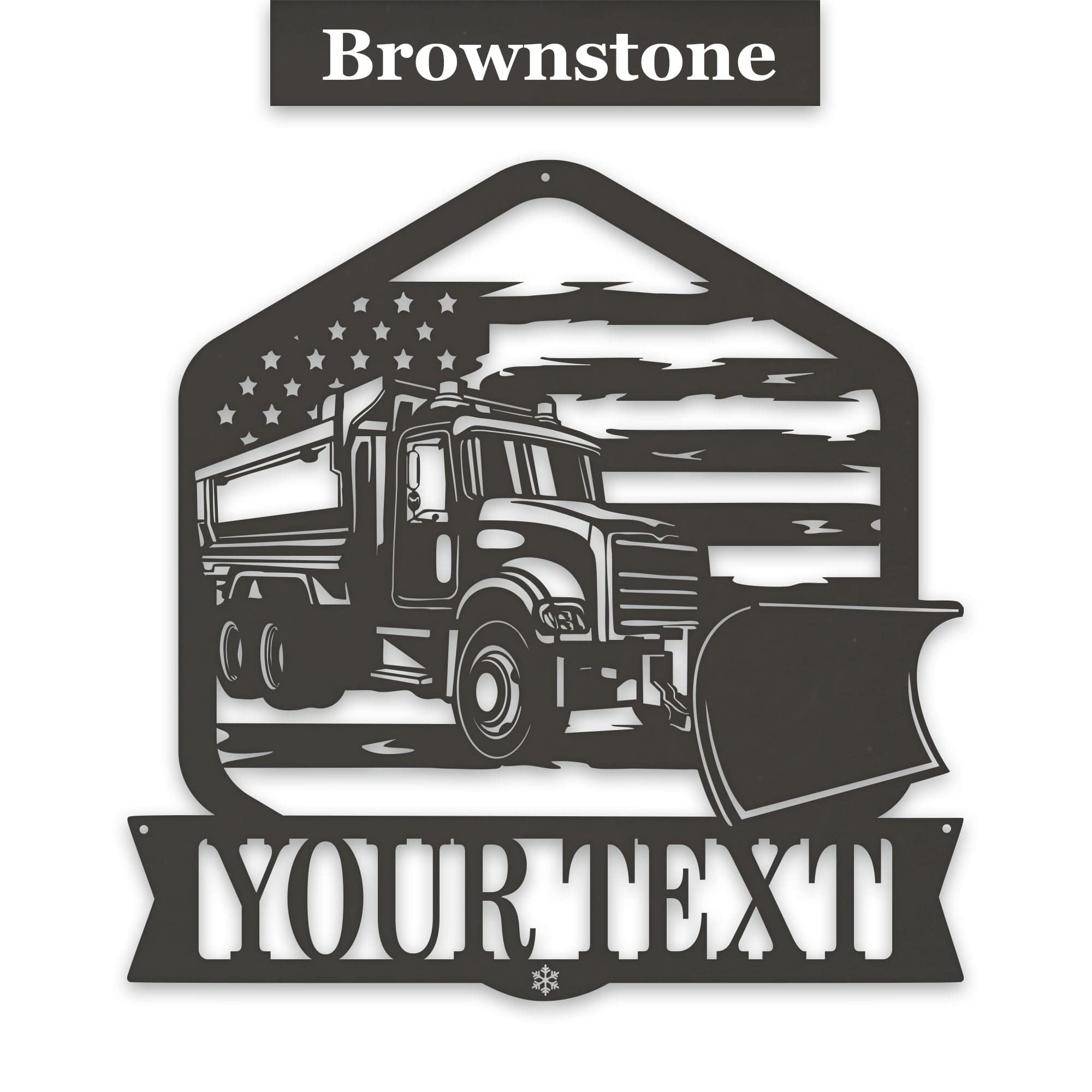 Personalized Snowplow Decor - Custom Metal Sign for Highway Worker Gift