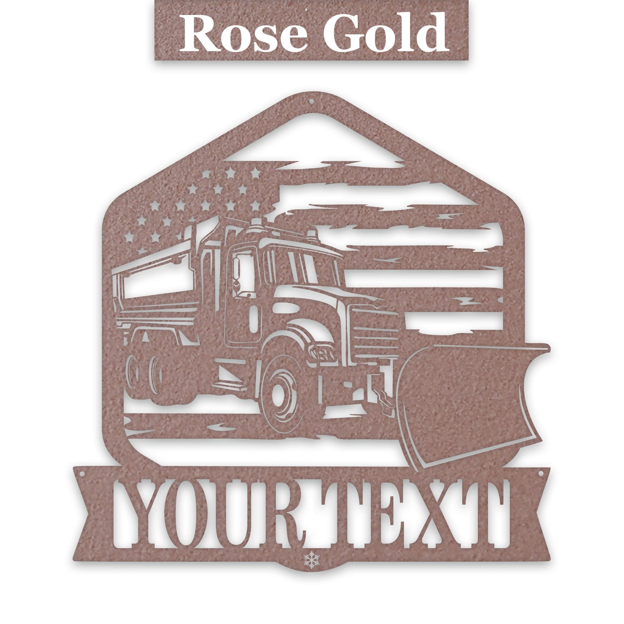 Personalized Snowplow Decor - Custom Metal Sign for Highway Worker Gift