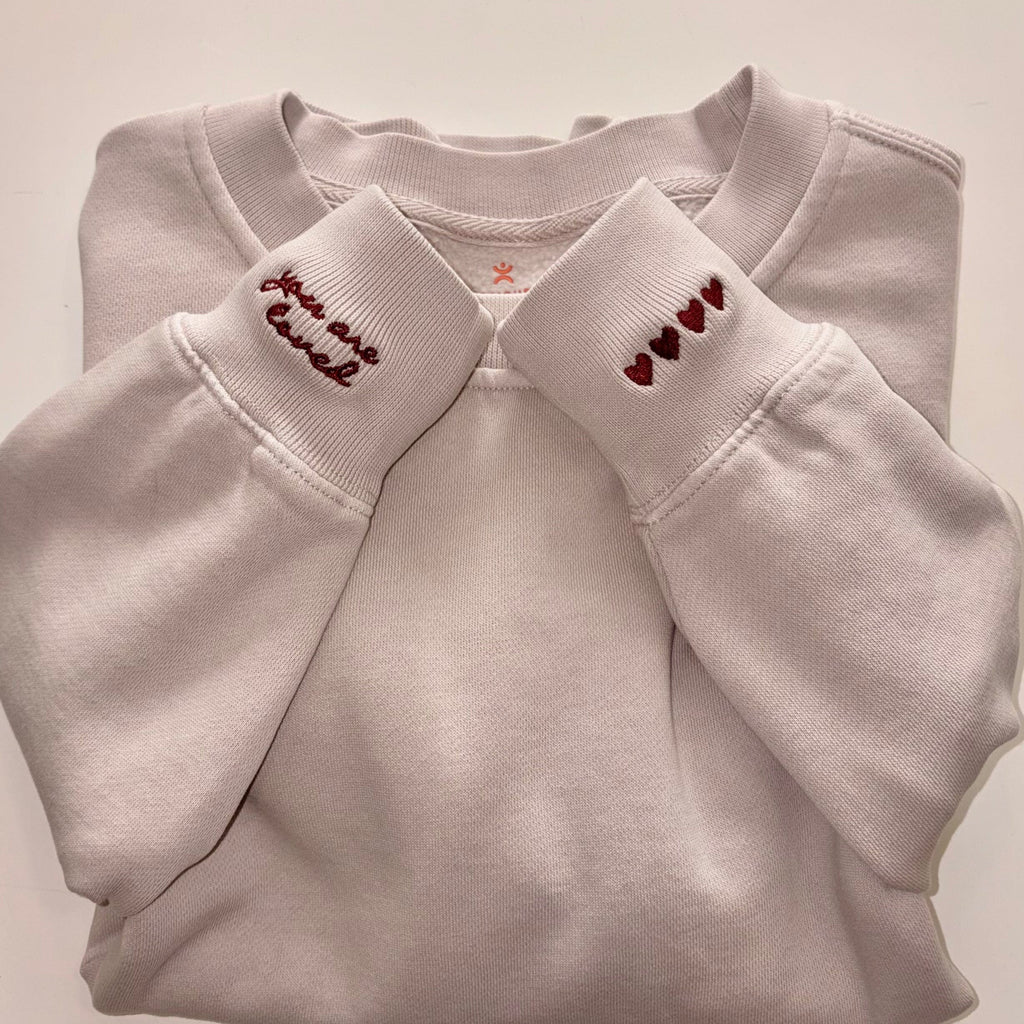You Are Loved/Hearts Manifest Sweatshirt + Ink